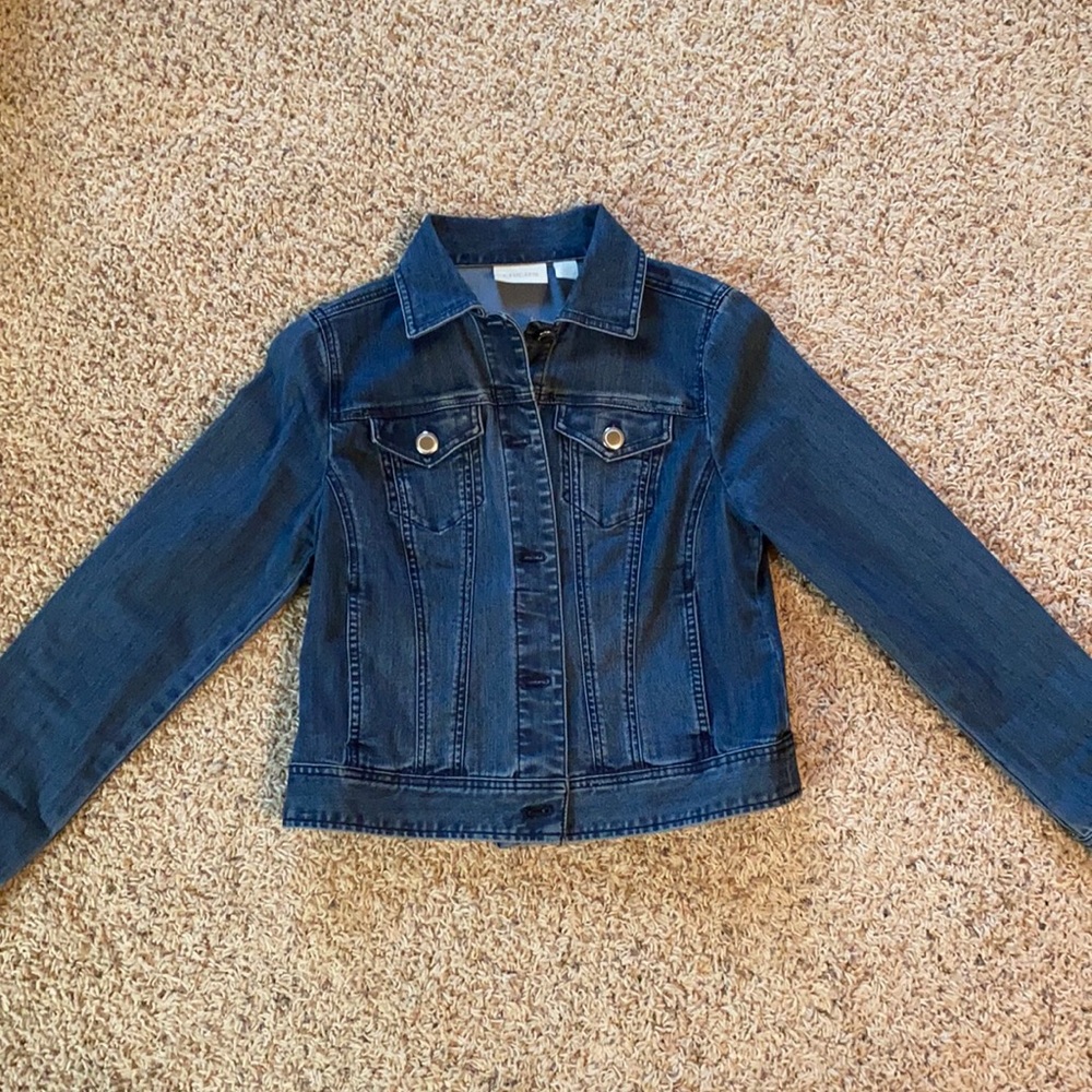 Chico’s Denim Buttoned Jacket